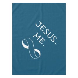 Jesus ich Unendlichkeits-Tischdecke-christliche Tischdecke