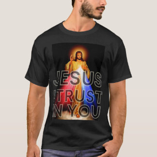 Jesus ich vertraue auf dich göttliche Gnade Grafik T-Shirt
