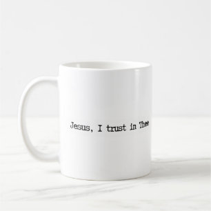 Jesus, ich vertraue auf Dich Minimalist Tasse