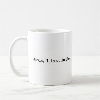 Jesus, ich vertraue auf Dich Minimalist Tasse
