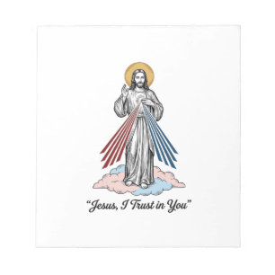 Jesus, ich vertraue auf dich Vintage-Stickerei-Shi Notizblock