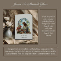 Jesus im Buntglas-Mitleid