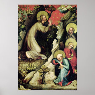Jesus im Garten von Gethsemane Poster