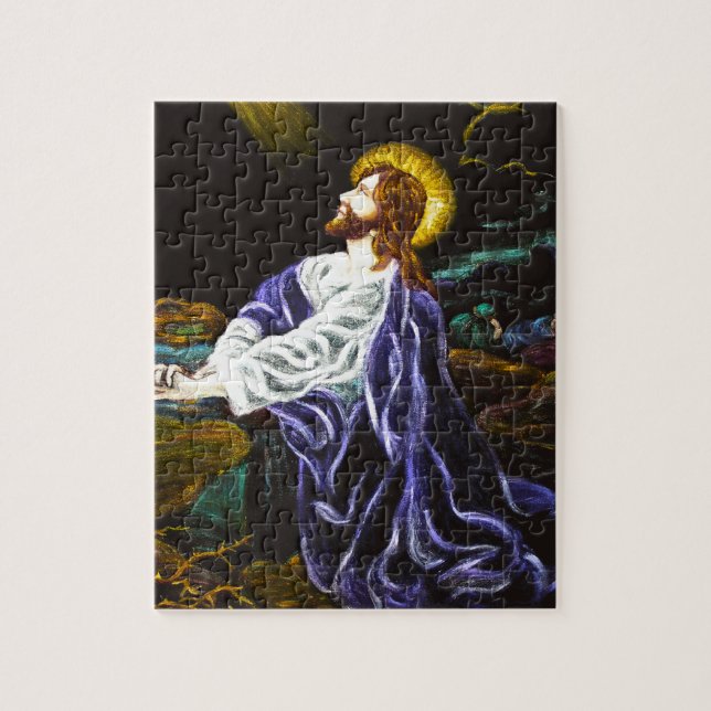 Jesus im Garten von Gethsemane Puzzle (Vertikal)