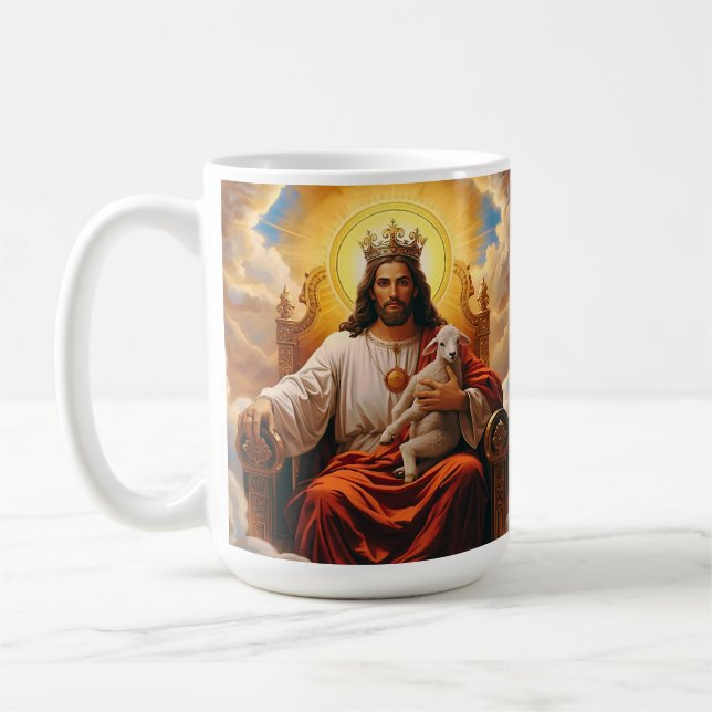 Jesus im Himmelreich  Kaffeetasse (Links)