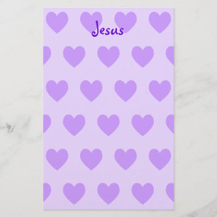 Jesus im Lila Briefpapier