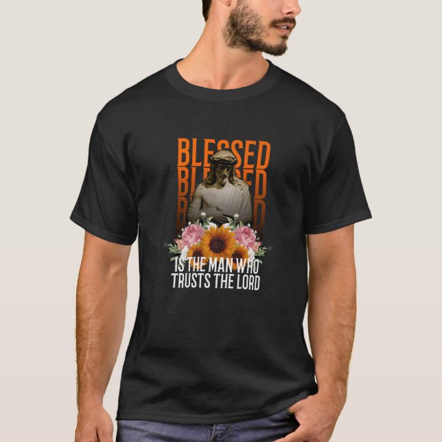 Jesus Image Jesus Christus Bekleidung Jesus ist de T-Shirt (Vorderseite)