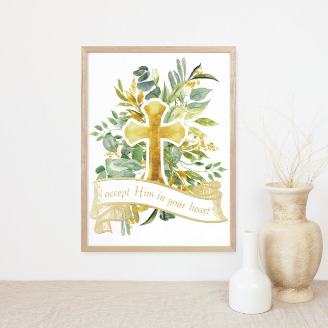 Jesus in deinem Herzen akzeptieren - Christlicher  Poster (Von Creator hochgeladen)