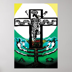 Jesus in der Eucharistin Poster