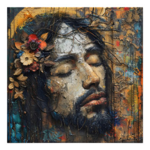 Jesus in der Kronenreligion Fotodruck