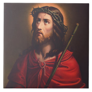 Jesus in Dornenkronen Fliese