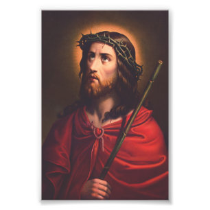 Jesus in Dornenkronen Fotodruck