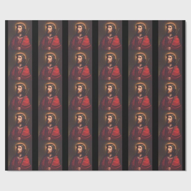 Jesus in Dornenkronen Geschenkpapier (Flach)