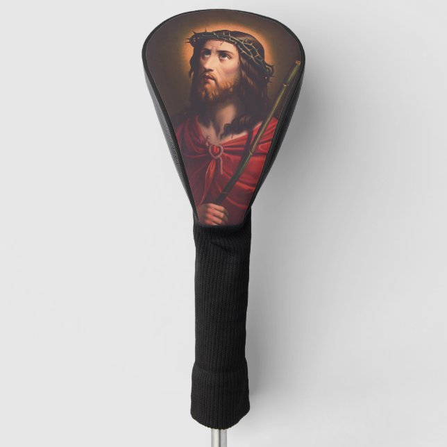 Jesus in Dornenkronen Golf Headcover (Vorderseite)