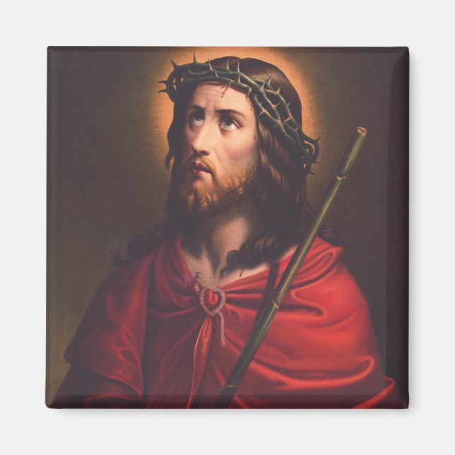 Jesus in Dornenkronen Magnet (Vorne)