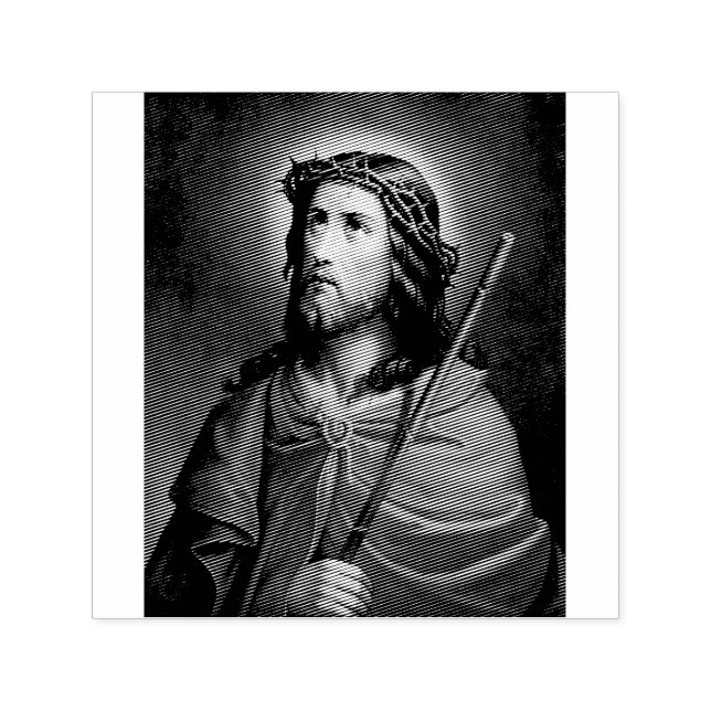 Jesus in Dornenkronen Permastempel (Design)