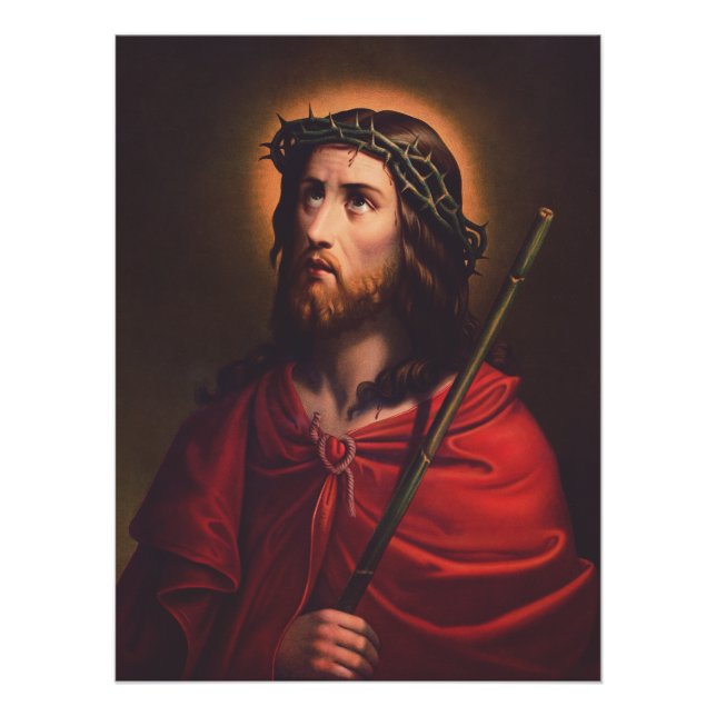 Jesus in Dornenkronen Poster (Vorderseite)