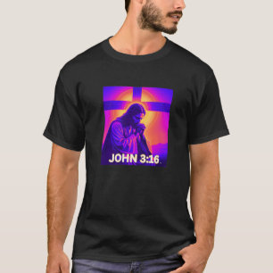 JESUS IN EINEM GEBET Digitale Kunst Premium T-Shirt