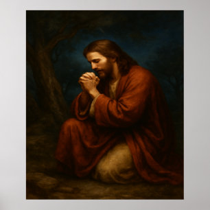 Jesus in Gethsemane™ LDS Wall Art Poster