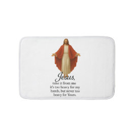 Jesus in Red and White Badematte