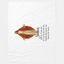 Jesus in Red and White Fleecedecke