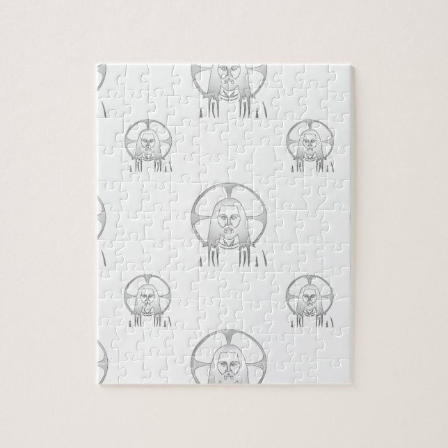 Jesus in Silver Puzzle (Vertikal)