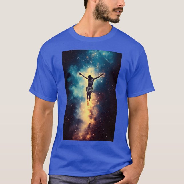 Jesus In Space Resurrection 01 T-Shirt (Vorderseite)