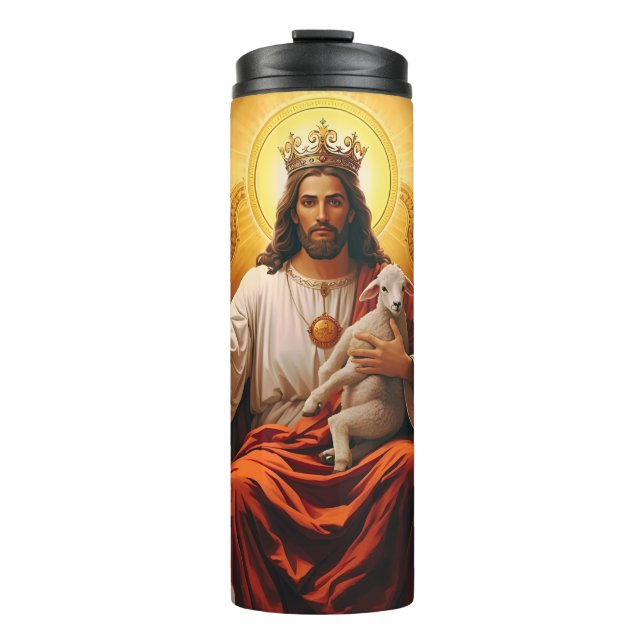 Jesus In the Kingdom of Heaven Thermal Tumbler Thermosbecher (Vorderseite)