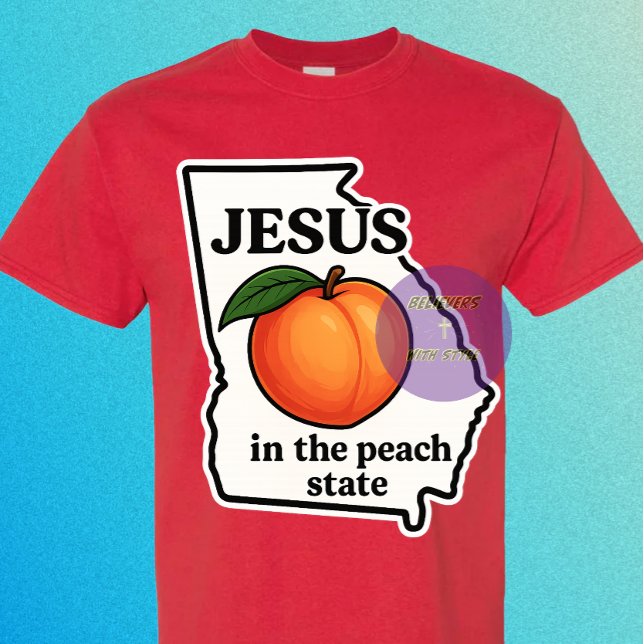 Jesus in the Peach State - Christian T-Shirt (Von Creator hochgeladen)