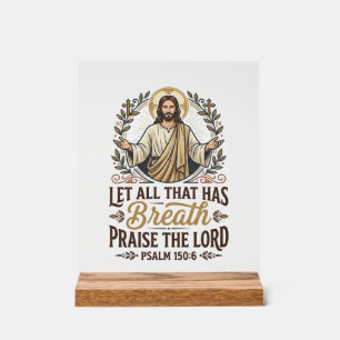 Jesus Indie Folk Akustik-Anbetungs-Grafik-T-Shirt Acrylschild