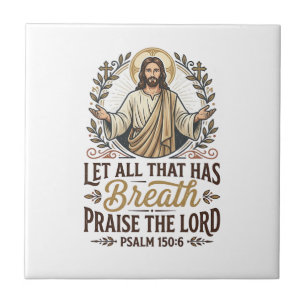 Jesus Indie Folk Akustik-Anbetungs-Grafik-T-Shirt  Fliese