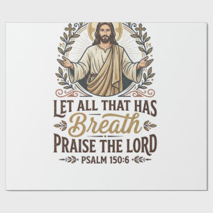 Jesus Indie Folk Akustik-Anbetungs-Grafik-T-Shirt Geschenkpapier