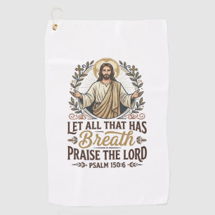 Jesus Indie Folk Akustik-Anbetungs-Grafik-T-Shirt Golfhandtuch