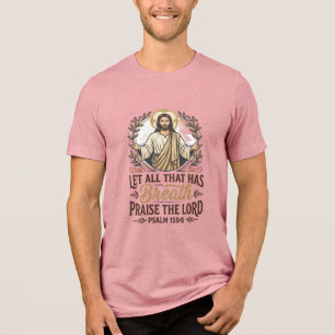 Jesus Indie Folk Akustik-Anbetungs-Grafik-T-Shirt  Tri-Blend Shirt