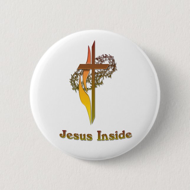Jesus Inside Button (Vorderseite)