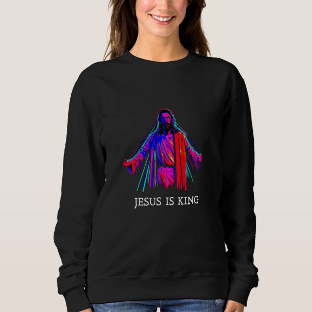 Jesus is king  1 sweatshirt (Vorderseite)