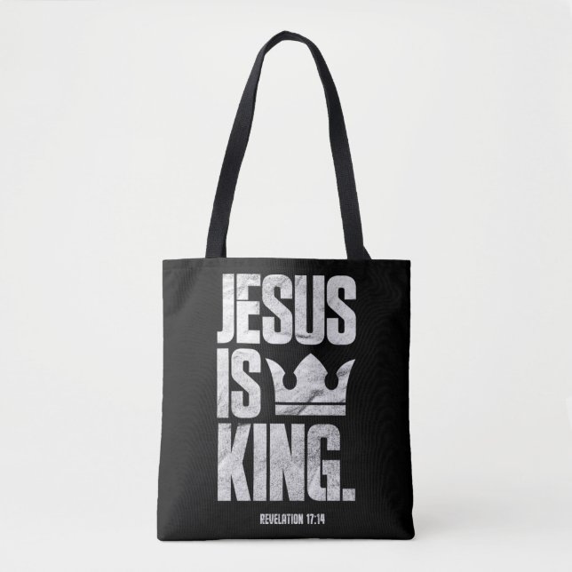 Jesus Is King Christian Bible Scripture Quote Pull (Vorderseite)