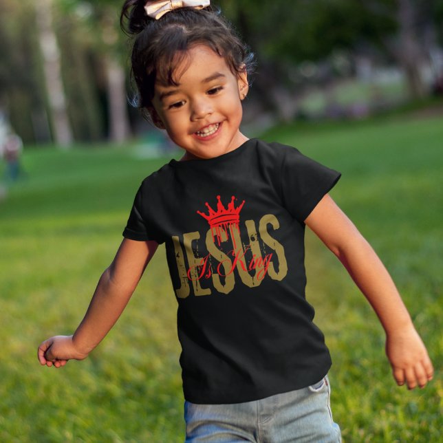 Jesus is King Christian Bible Spiritual For Girls T-Shirt (Von Creator hochgeladen)