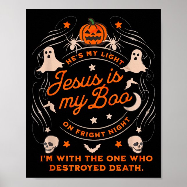 Jesus Is My Boo Soky Christian Funny Halloween  Poster (Vorne)