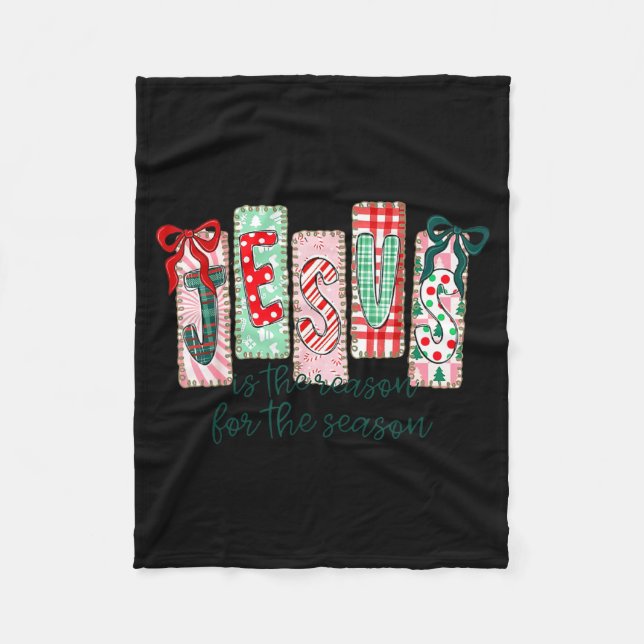 Jesus Is The Reason For The Season Christian Chris Fleecedecke (Vorderseite)