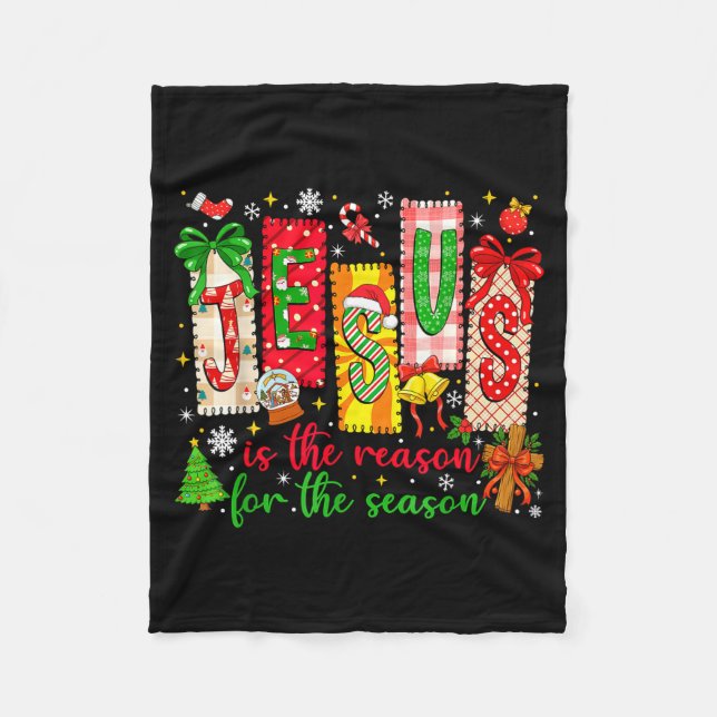 Jesus Is The Reason For The Season Christian Chris Fleecedecke (Vorderseite)