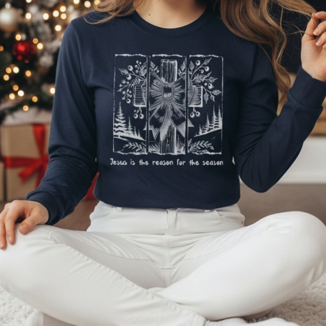 Jesus Is The Reason For The Season Christmas T-Shirt (Von Creator hochgeladen)