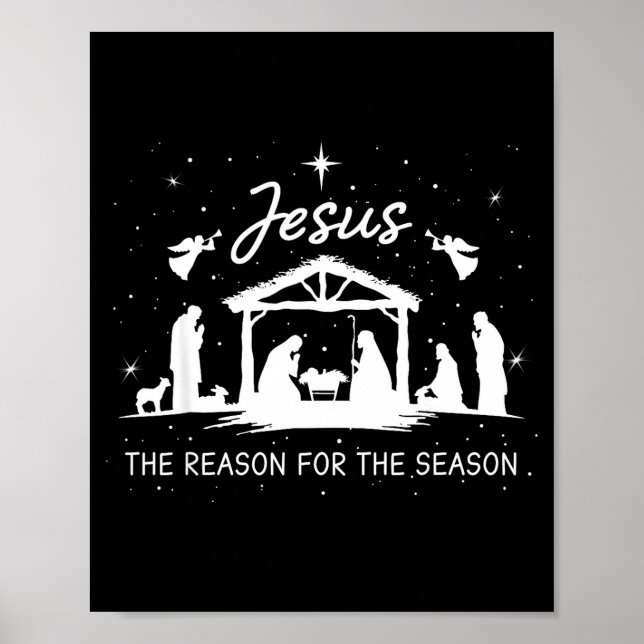 Jesus Is The Reason For The Season Christmas Xmas  Poster (Vorne)