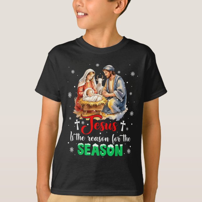 Jesus Is The Reason For The Season Christmas Xmas  T-Shirt (Vorderseite)