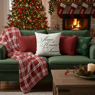 Jesus is the reason throw pillow kissen