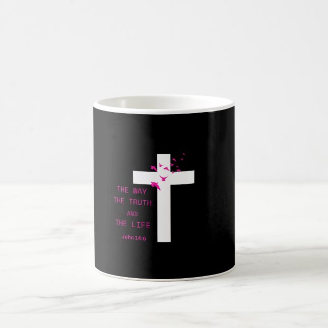 Jesus is The Way scripture Shirt Kaffeetasse (Mittel)