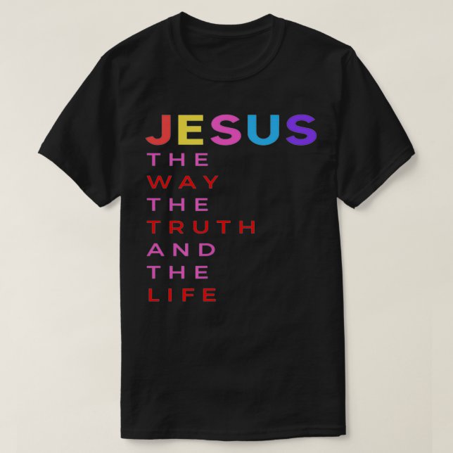 Jesus is the way  T-Shirt (Design vorne)
