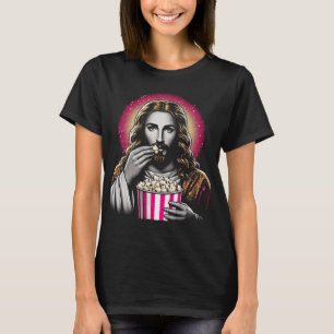 Jesus isst Popcorn T-Shirt! T-Shirt