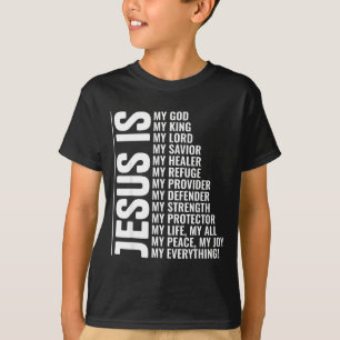 Jesus ist alles christlich inspirierender Glaube T-Shirt