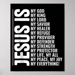 Jesus ist alles christliche inspirierende Glaubens Poster